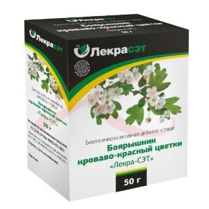 Боярышник кроваво-красный цветки измельченные 50г. Фото