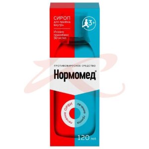 Изображение Нормомед сироп 50мг/мл 120мл в комплекте с мерным стаканчиком Нормомед сироп 50мг/мл 120мл в комплекте с мерным стаканчиком. Фото