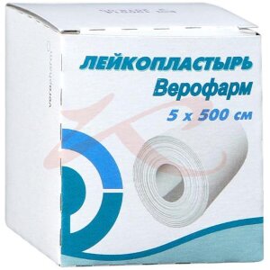 Изображение Верофарм лейкопластырь 5х500см Верофарм лейкопластырь 5х500см. Фото