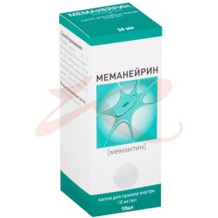 Меманейрин капли для приема внутрь 10мг/мл 50мл. Фото