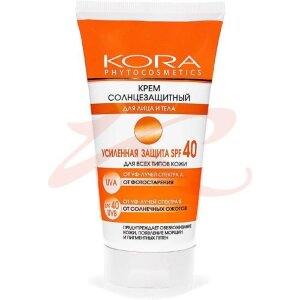 Кора крем солнцезащ. spf40 150мл. /арт.4901/ [kora]. Фото