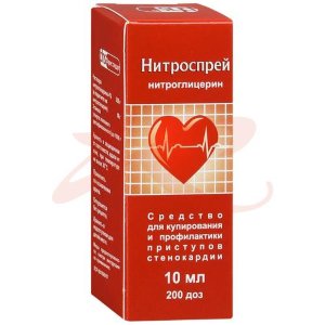 Нитроспрей спрей подъязычный дозированный 0.4мг/доза 10мл 200доз. Фото