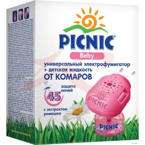 Пикник беби жидкость д/фумигатора 45 ночей. Фото