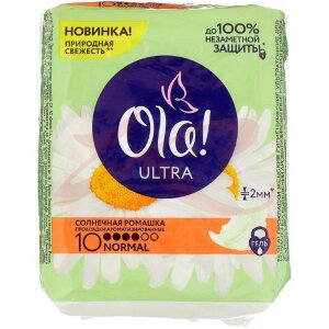 Ола прокладки ультра нормал солн.ромашка №10 [ola]. Фото