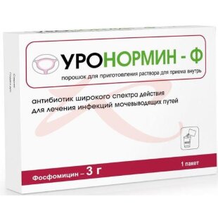 Уронормин-ф порошок для приготовления раствора для приема внутрь 3г 8г. Фото