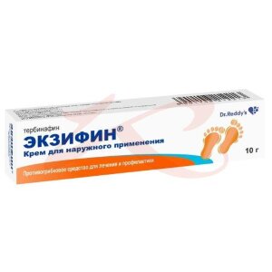 Экзифин крем для наружного применения 1% 10г. Фото