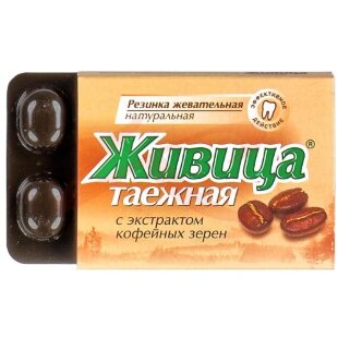 Живица таежная жев.резинка кофе №5 /алтайский нектар/. Фото