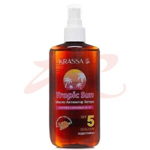 Красса тропик сан масло 150мл активатор загара spf-5. Фото
