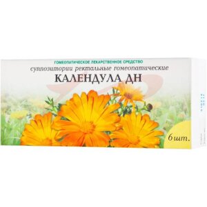 Изображение Календула дн суппозитории ректальные гомеопатические №6 Календула дн суппозитории ректальные гомеопатические №6. Фото