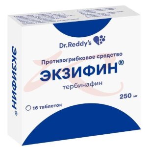 Изображение Экзифин таблетки 250мг №16 Экзифин таблетки 250мг №16. Фото