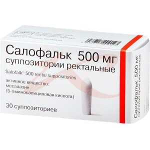 Салофальк суппозитории ректальные 500мг №30. Фото