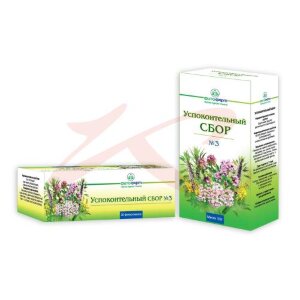 Успокоительный сбор №3 трава измельченная 50г. Фото