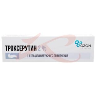Троксерутин гель для наружного применения 2% 100г. Фото