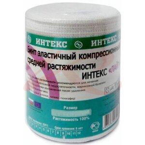 Интекс лайт бинт эластичный компрессионный ср 8смх3,5м. Фото