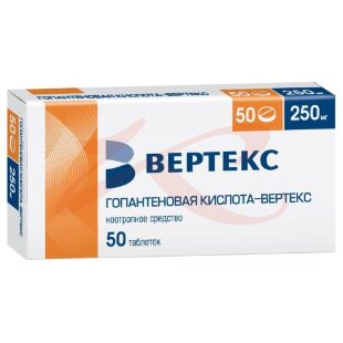 Гопантеновая кислота-вертекс таблетки 250мг №50. Фото