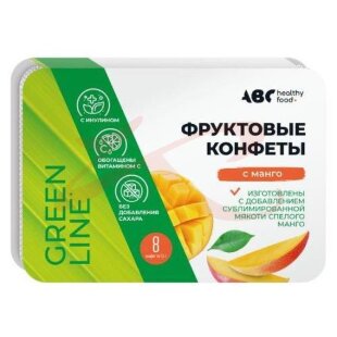 Авс хэлси фуд конфеты 12г фруктовая мякоть манго. Фото