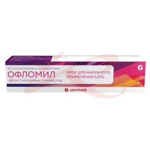 Офломил дерма крем для наружного применения 0,25% 15г. Фото
