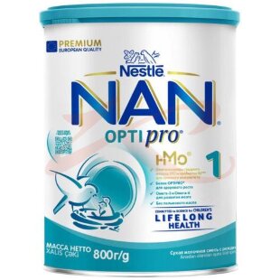 Нан 1 оптипро смесь сухая 800г с олигосахаридами 0мес +. Фото