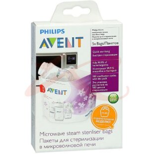 Авент пакеты для стерилизации №5 в микроволн. печи scf297/05. Фото