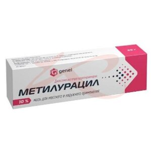 Метилурацил мазь для местного и наружного применения 10% 25г. Фото
