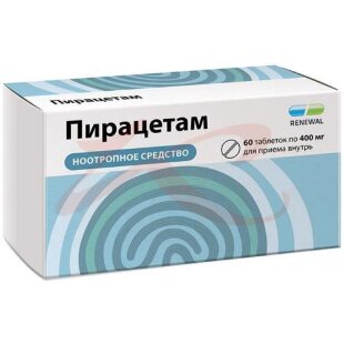 Пирацетам реневал таблетки покрытые пленочной оболочкой 400мг №60. Фото