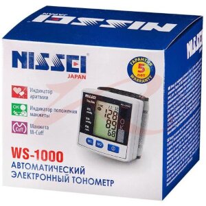 Ниссей тонометр ws-1000 автоматич. на запястье. Фото