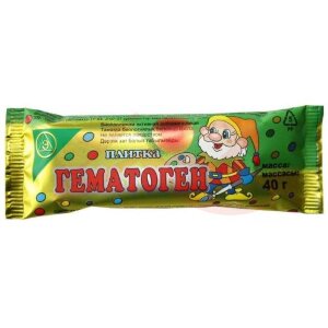 Гематоген плитка 40г классический /экзон/. Фото