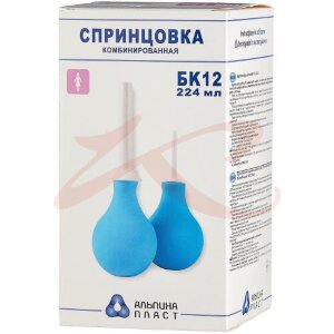 Альпина пласт спринцовка комбинированная 224мл пвх №12бк 2 након. Фото