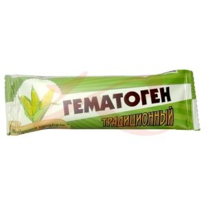 Гематоген плитка 35г традиционный с воздушной кукурузой. Фото