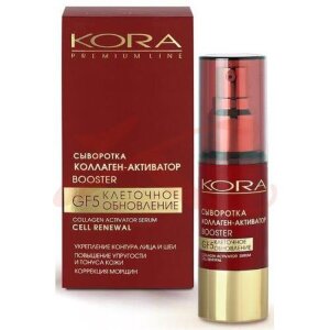 Изображение Кора клеточное обновление сыворотка 30мл коллаген-активатор booster gf5 Кора клеточное обновление сыворотка 30мл коллаген-активатор booster gf5. Фото