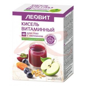 Леовит кисель 18г №5 витаминный д/глаз с лютеином. Фото