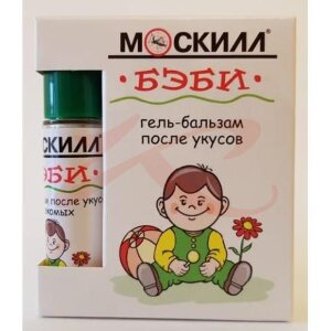 Изображение Москилл бэби гель-бальзам 12мл после укусов Москилл бэби гель-бальзам 12мл после укусов. Фото