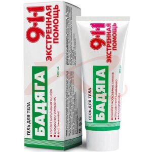 911 экстренная помощь гель для тела 100мл бадяга. Фото