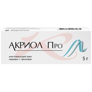 Изображение Акриол про крем для наружного и местного применения 2,5% + 2,5% 5г Акриол про крем для наружного и местного применения 2,5% + 2,5% 5г. Фото