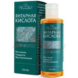 Мирролла янтарная кислота ополаскиватель для волос 150мл. Фото
