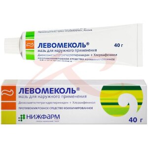 Левомеколь мазь для наружного применения 40мг/г + 7,5мг/г 40г. Фото