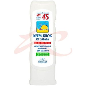 Флоресан крем-блок 125мл от загара макс защита spf45 (ф-113). Фото