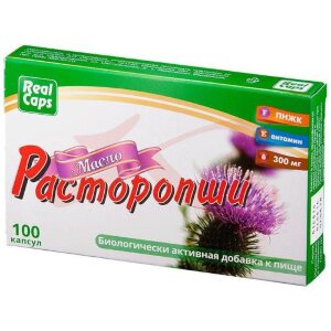 Изображение Реалкапс расторопши масло капсулы 300мг №100 Реалкапс расторопши масло капсулы 300мг №100. Фото