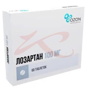 Изображение Лозартан таблетки покрытые пленочной оболочкой 100мг №60 Лозартан таблетки покрытые пленочной оболочкой 100мг №60. Фото