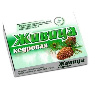 Живица таежная жев.резинка кедр №5 /алтайский нектар/. Фото