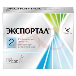 Экспортал порошок для приготовления раствора для приема внутрь 10г №10. Фото