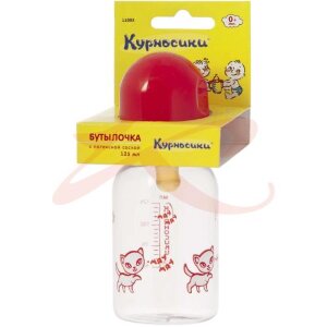 Изображение Курносики бутылочка с латексной соской 125мл 0мес + /арт 11085/ Курносики бутылочка с латексной соской 125мл 0мес + /арт 11085/. Фото