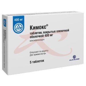 Кимокс таблетки покрытые пленочной оболочкой 400мг №5. Фото