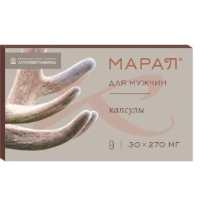 Марал для мужчин капсулы 270мг №30. Фото