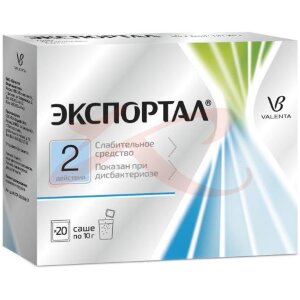 Экспортал порошок для приготовления раствора для приема внутрь 10г №20. Фото