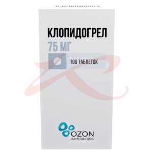 Изображение Клопидогрел таблетки покрытые пленочной оболочкой 75мг №100 Клопидогрел таблетки покрытые пленочной оболочкой 75мг №100. Фото