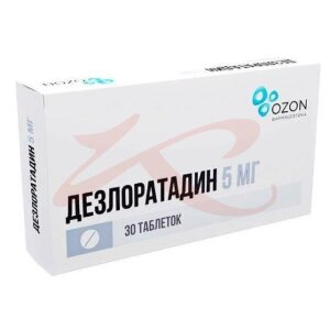 Дезлоратадин таблетки покрытые пленочной оболочкой 5мг №30. Фото