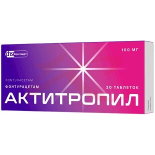 Актитропил таблетки 100мг №30. Фото
