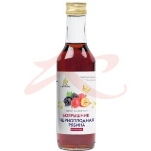 Царь сироповъ сироп 250мл боярышник + чернопл рябина на фруктозе. Фото