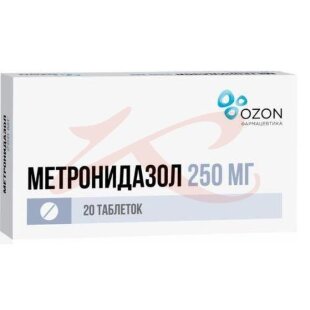 Метронидазол таблетки 250мг №20. Фото